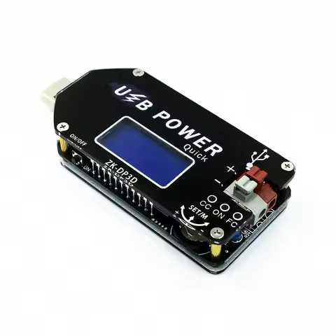 DP3D CNC USB Type-C DC-DC Converter CC CV 1-30V 2A 15W Adjustable Regulated Power Module with QC2.0 