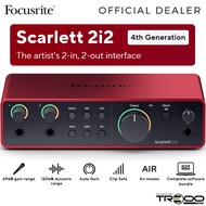 Focusrite Scarlett 2i2 (4th Gen) USB Audio Interface