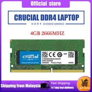[Local 24H]Crucial Laptop DDR4 Ram  8GB 16GB 4GB 3200MHz 2400MHz 2666MHz SODIMM Notebook Ram 1.2V Me