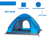 Automatic Outdoor Foldable Camping Tent In 2 Seconds (1-2person 2-3person Dan 3-4persons Tent)
