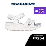 Skechers Women Sport D'Lux Walker Sea-Scape Casual Sandals - 119826-WHT Kasut Slipar Slipper, Peremp