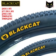 1 Pcs Black cat tire mountain bikes rigid fork 27 5 mtb accessories 26/27.5/29/700*1.95/25/28