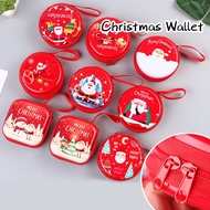 Cute Cartoon Christmas Coin Purse for Kids Christmas Gift Zipper Money Earphone Holder Coin Pocket