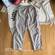EAST HOUSE Grey Nilon Balloon Long pants size fit 31-33" • 100% Original (Long pants)