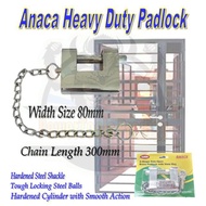 ANACA Heavy Duty Padlock Pad Lock Stainless Steel with 3 keys/ Gate Lock/ Door Lock/ Yale/ BTO Lock