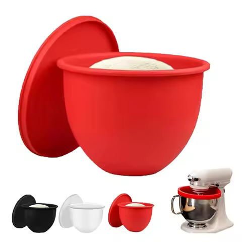 Silicone Mixer Bowl Liner with Lid Included Liner for Tilt-Head 5 Quart Stand Mixer Replacement Mixe