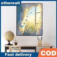 ETH Color Frame By Number Set For Beginners And Children Age 8-12, Easy Flower Color By Numbers With