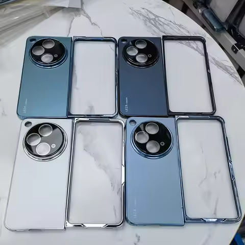 Matte Frosted Tempered Glass Case For OnePlus Open / OPPO Find N3 Camera Lens Protector Shell