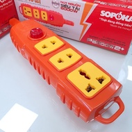 [Chính Hãng] Ổ cắm điện 2-3-4 lỗ Không Dây 6000W chịu tải chống cháy chống vỡ 2S P6000W 4S SOPOKA