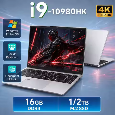 15.6' Windows 11 Pro Laptops Intel Core I9-10980HK 16GB RAM 1TB SSD Office Gamer Study Notebook Comp