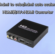 Others - HDMI轉av+HDMI轉換器 rca一分二分配器 HDMI to cvbs auto scaler（主機+USB電源線）