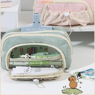 WRC Big Capacity Pencil Case Multi Layered Pencil Case Large Pencil Pouches Pen Bag