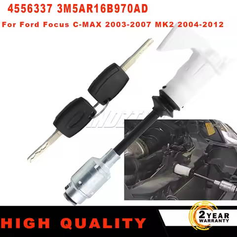 1 Set New Bonnet release lock Latch with 2 keys repair kits 4556337 3M5AR16B970AD for Ford focus C-M
