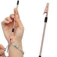 1 ชิ้น แข็งแกร่ง ยืดหยุ่น โลหะ ลาย จระเข้ คลิปหนีบกระดาษตั้งโต๊ะ, อเนกประสงค์ สำหรับ เกี่ยวกับการสวม