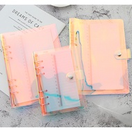 A5 & A6 Binder Book 6 TransparentRing Binder Cover Notebook Binder Hologram & Transparent