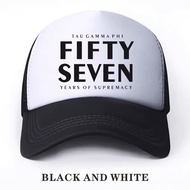 TEAM ITIK CLO TAU GAMMA PHI All Black Fraternity Cap for TRISKELION FIFTY SEVEN Design Fashion Sport