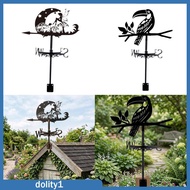 [Dolity1] Weather vane ornament, simple wind direction indicator, metal weather vane for
