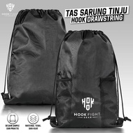 Boxing Gloves HOOK Drawstring Black Gym Bag Boxing Bag Sports Bag