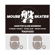 TALONGAMES Mouse Skates for Glass Mousepads,For Logitech G PRO X Superlight 2 DEX Gaming Mouse, IWA