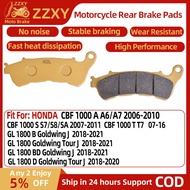 1 Pair Motorcycle Rear Brake Pad For HONDA CBF 1000 A A6/A7 06-10 CBF 1000 S S7/S8/SA 07-11 CBF 1000