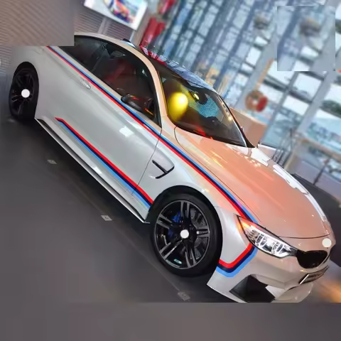 1 Set M Power Performance Car Door Sticker For BMW F30 F10 E60 E90 E46 X1 X3 X4 X5 X7 E30 E34 E36 E4