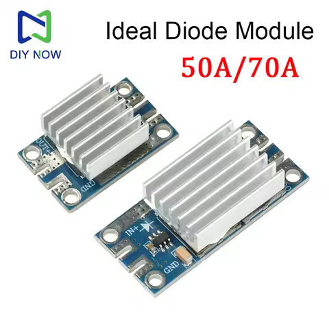 50A/70A High Current Ideal Diode Module DC4-90V Wide Voltage Range Solar Backflow Protection Board D