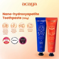Acaya Nano-Hydroxyapatite Toothpaste | Whitening, Sensitive Gum Relief | First Date & Summer Tales F