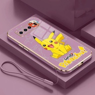 Samsung Galaxy J7 Prime Pro J6 J4 Plus J5 Pro Full Camera Cover Cartoon Pikachu Silicon Glossy Casin