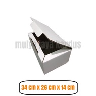 Plain Cardboard Shoe Cardboard Packing Cardboard 34x26x14 cm WHITE (Jumbo)