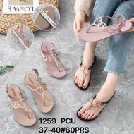 Women's Fashion Glass Strap Flat Sandals Imported Trendy MJ- 168-F1/1259