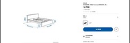 IKEA MALM 黑色雙人床架