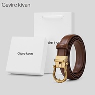 CK2026 New Style Ladies Belt Perforation-Free Belt Cowhide Belt All-Match Casual Belt