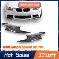 2 PCS Car Front Left & Right Lower Bumper Splitter Carbon Fiber Pattern Plastic for     E90 E92 E93 