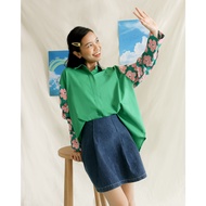 SOVLO Alice Oversized Shirt - Kemeja Fashion Wanita Lengan Panjang