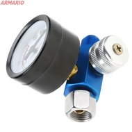 ARMARIO Spray Paint Tool Regulator​, ​Adjustable​ ​1/4 Inch​ Air Pressure Regulator​, ​0-150 PSI​ ​P