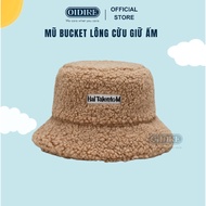 Fleece Bucket Hat Felt Hat To Keep Ears Warm Freesize Under 58cm Made of Faux Sheep Wool in 4 Colors