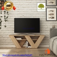 Indyfurniture bulky ชั้นวางทีวี ไม้ยางพารารุ่น Series-W  สีธรรมชาติ