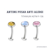 ASTM F136 titanium navel belly earrings