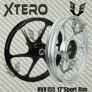 YAMAHA NVX V1 V2 Y15 AEROX XTERO SPORT RIMS X6 RIM 1.6 1.85 X17 17 INCH RIMS 17INCH SPORT RIMS NVX15