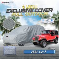 Jeep CJ7 4-Layer Car Cover – Waterproof, Dust & Heat Resistant | Outdoor Car Cover