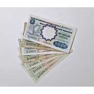 Malaya & British Borneo (Sailing Boat) 1 Dollar Paper 1959 Years
