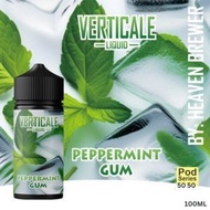 WAJIB PUNYA! VERTICALE LIQUID PEPERMINT ICE POD SERIES 100 ML PERMEN KARET MINT 60 ML CRUSH MEN CRUS