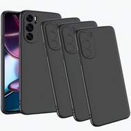 "Three Black Sandstone Phone Cases. Compatible With Motorola Edge 60/ Edge 60 Fusion/ Edge 50 Fusion