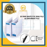 East File 2D Ring File / A4 Ring File / Document File / Fail Putih / File Putih (80mm/ 65mm / 50mm