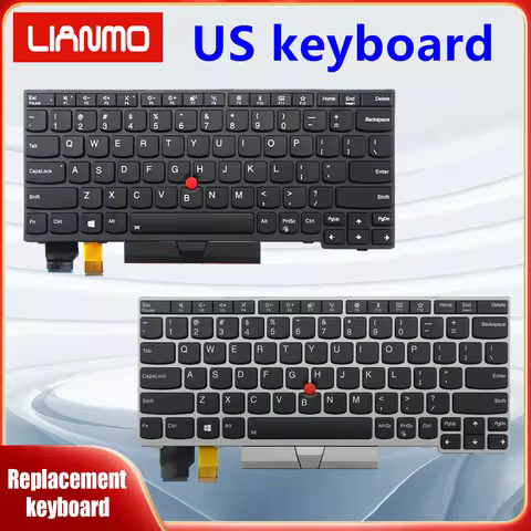 US Notebook Keyboard Suitable for Lenovo ThinkPad X280 A285 X390 X395 S2 5th 6th Gen L13 Gen1 L13 YO
