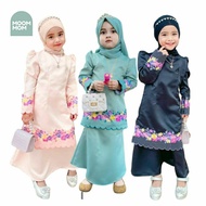 (SG SELLER) FAREEDA Baju Kurung Modern kids Raya 2024 Set Kanak-kanak budak Baby Girl Raya Set