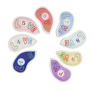 LOVE GOLF IRON COVER Ladies‘ exclusive 8-pieces pack colors soft PU Leather golf club cover Iron Hea