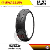 Ban Tubeless 120/70-17 Soft Compound Swallow Slash SB-151 - Ban Motor Ring 17