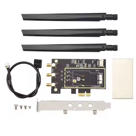 Upgraded For Broadcom Bcm94360csax Bcm943602cs Bcm94331csax WLAN Card Desktop PCI-E Converter Adapte