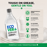 ECOVER ZERO Dish Washing Up Liquid 450ml / 950ml
